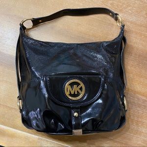 MK Black and Gold Hobo Shoulder purse
